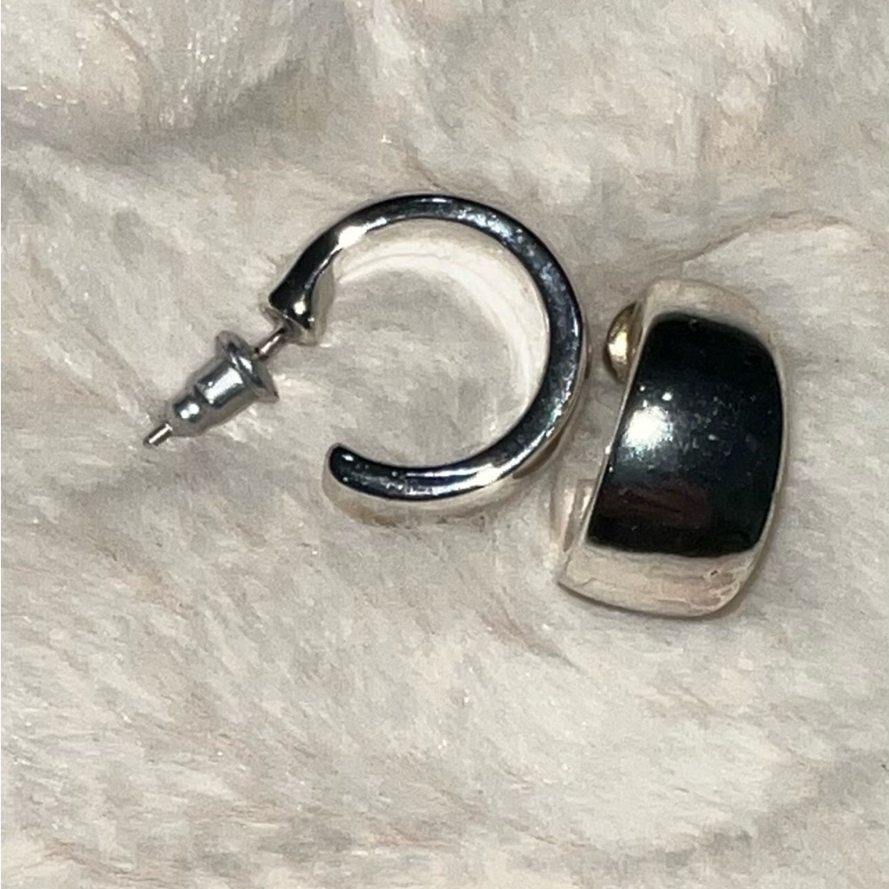 Silver earrings